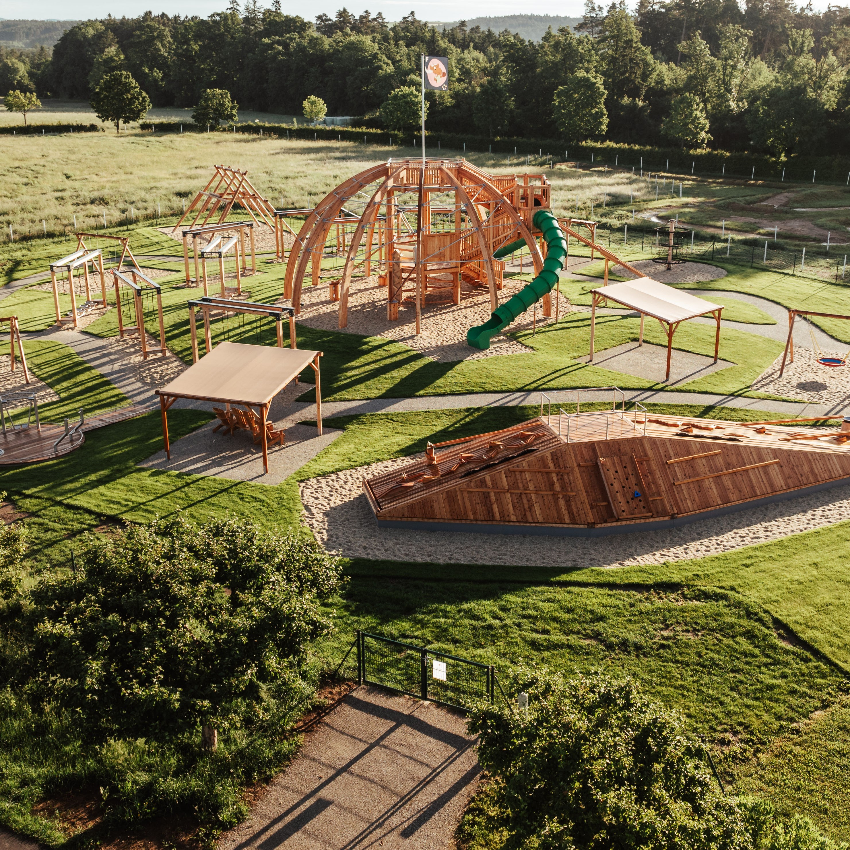 Hotel Reiters Finest Family - Aerial view of the Funpark playground